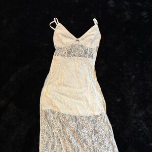 Emory Park White Lace Detail Dress